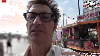 german cougar bitch have a real outdoor blind date