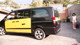 CHICAS LOCA - Aisha & Emilio Ardana - Spanish teen Year Older Rides Taxi