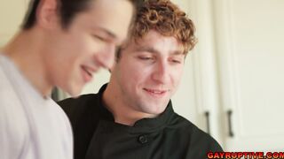 Jayden fucks his coocking teacher Calvin
