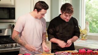 Jayden fucks his coocking teacher Calvin