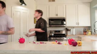 Jayden fucks his coocking teacher Calvin