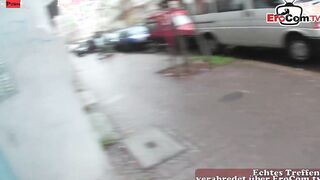 Butt fucking the dark haired Milf after the street pick up