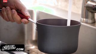 Skinny Sneaky eighteen Yo Skank With Glasses Getting Caught Fucking And Slurping Her
