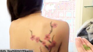 Skinny Asian Teen Trains Stepdaddy