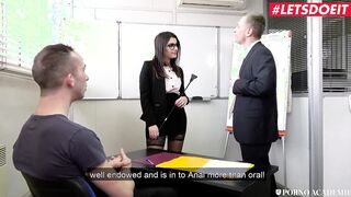 LETSDOEIT - Gigantic Butt Teacher Valentina Nappi Double Penetrated Inside School