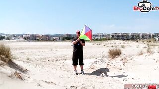 French amateur dark haired tries homemade anal after beach