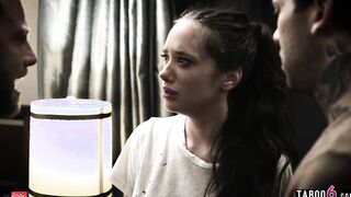18 Yo Gia Paige with divorced parents DPed by two brothers