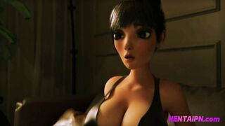 Double Snuggle CRAZY FUTA with Two Cocks Animation
