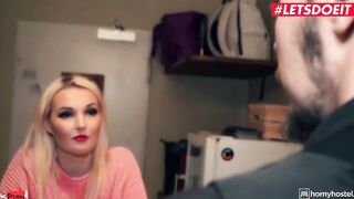 VULGAR HOSTEL - Lovita Fate Bombshell Restroom Sex With Stranger Leads To beauty Jizzed - LETSDOEIT