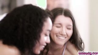 Reagan guides Maya and Alexis into a magical orgasm