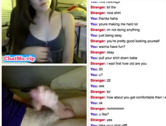 Brunette teen try to make stranger cum