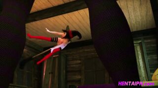 3D Shemale Witches Prank & Fuck Each Other