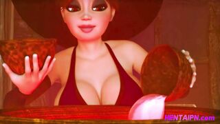 3D Shemale Witches Prank & Fuck Each Other