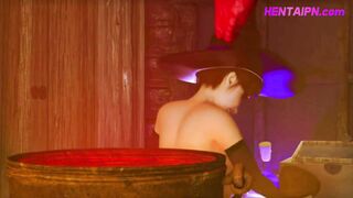3D Shemale Witches Prank & Fuck Each Other