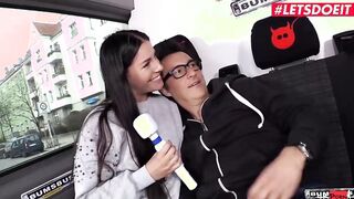 BUMSBUS - Stepsisters Silvia Dellai & Eveline Dellai Share Penis Into Public - LETSDOEIT