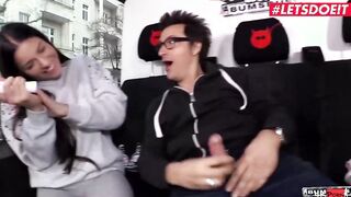BUMSBUS - Stepsisters Silvia Dellai & Eveline Dellai Share Penis Into Public - LETSDOEIT