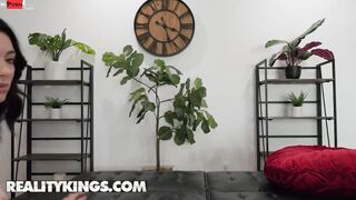 Raven-Haired Cutie (Corra Cox) Shoots Her First JOI Sex Clip Before Ride Ricky's Long penis - Reality Kings