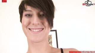 Hairy dark haired slut with natural titted wants the long african cock