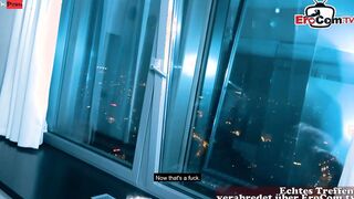 Blonde Goddess fucking Cutie during the first Date with the stranger