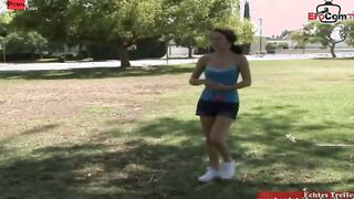 Thin 18yo dark hair 19 Year Older with tiny breasts pick up public