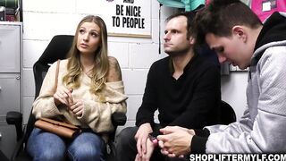 Kenzie got fucked by an Officer in front of her family