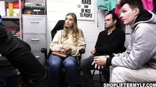 Kenzie got fucked by an Officer in front of her family