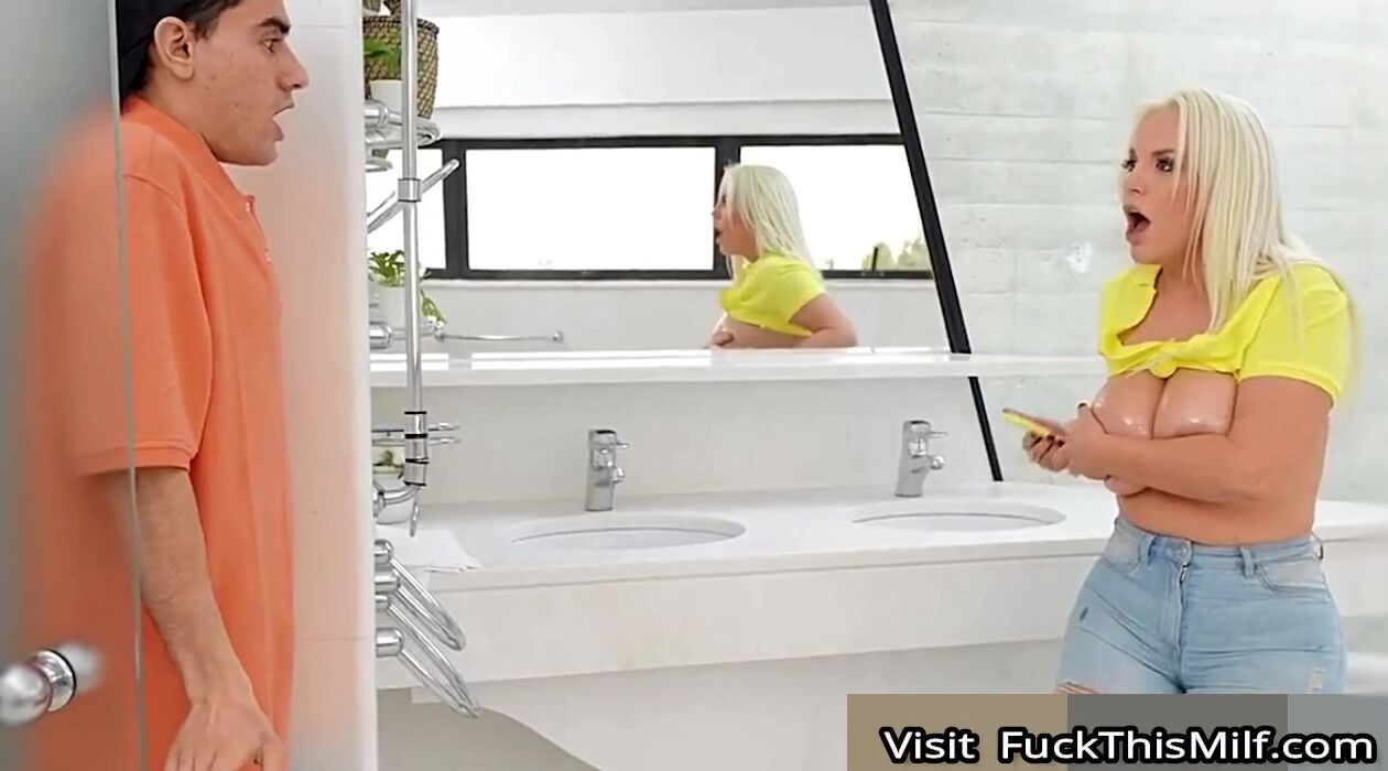 Jordie With Two Milfs In Bathroom Having Fun - Love4Porn.com Presents Jordi Catches Blondie Fesser In The Bathroom Taking  Naughty Pictures