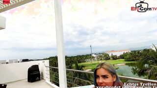 Sweet Hispanic Girls during a point of view amateur 3 Way