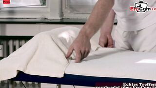 German skinny blonde tiny titted 19 yo seduced at sex grind