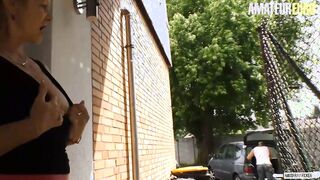 AMATEUREURO - Huge Tit Old Lady Getting Her Mature Snatch Pounded Perfect