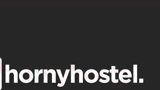 HORNYHOSTEL - (Sheila Ortega, Jesus Reyes) - LONG Breasts Latina Getting Caught Naked By Horny Receptionist long african dick