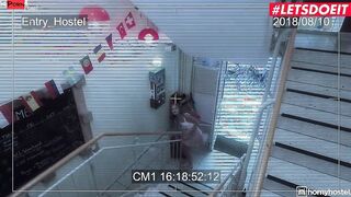 TURNED ON HOSTEL - Barely Legal Stalker Ends Up Fucking Stranger