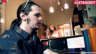 TURNED ON HOSTEL - Barely Legal Stalker Ends Up Fucking Stranger