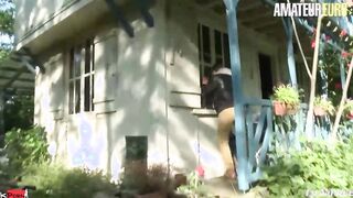 AMATEUREURO - French Lady Louise Du Lac Has beauty Anal Sex Inside The Forest