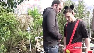 french twinkie nailed raw clothed into MICKEY  by his friend