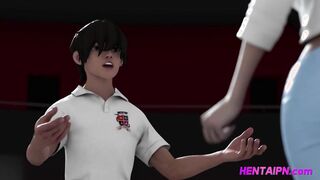 Teacher & Studs Crazed 3D Hentai Threesome