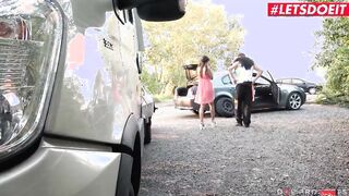 LETSDOEIT - sexy Shrima Malati Takes Dick From Daddy Outside