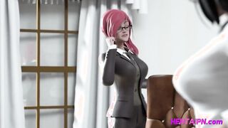 Hentai FUTA Teacher Fucks Busty Female Teacher