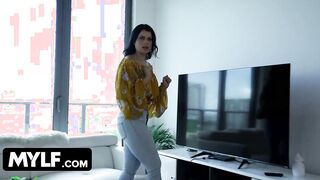 MYLF - Bombshell Big Boobed Filthy Cougar And Her Horny Hubby Bang The Poor Neighbours Wifey