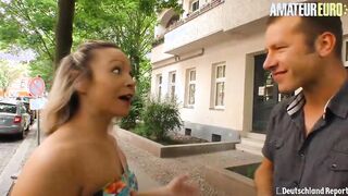 AMATEUREURO - Long Ass German Beauty Jumps Hard On Penis
