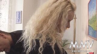 Chesty blonde wifey gets fuck well