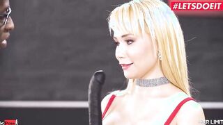 HER LIMIT - Gigantic Breasts Blonde Dominated By Monster huge african dick