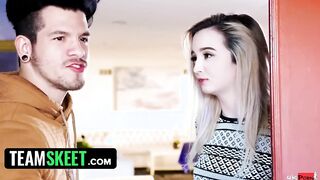 TeamSkeet - Sexual 19 Year Older Maya Bijou Fucks Wild Lucky Stud And Lets Him Cum On Her Tight Twat