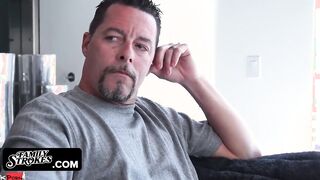 Family Strokes -  Step Daughter Getting Her Pussy Stretched By Her New Step Father's Penis