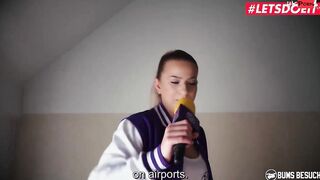 BUMSBESUCH - Long Breasts Porn Celeb Wild Vicky Offer Her Pussy To Lucky Painter - LETSDOEIT