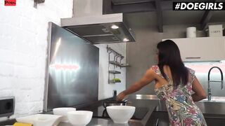 Sheila Ortega Cooks Her Lunch And Then Masturbates Hard On