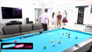 Bored teenagers Year Older Trick Their Turned On Stepdads Inside Strip Twister