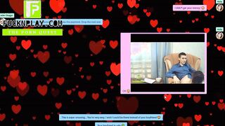 Tricky man seduce sexy young wife in the chat