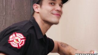 Horny firefighters suck and fuck!