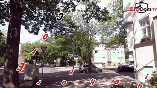 Cutie german hispanic hitchiker meet and fucked on berlin street